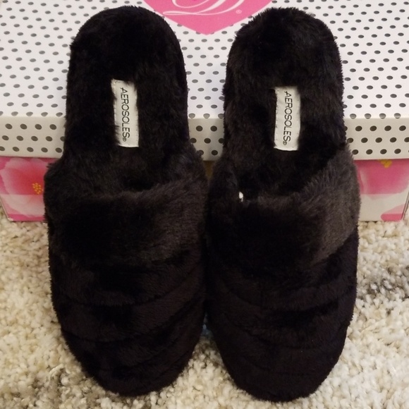 New Aerosoles Black Slippers S (5-6) - Picture 3 of 8